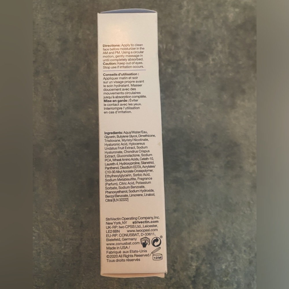 BRAND NEW IN BOX StriVectin-HA Hydrating Face Serum With Hyaluronic Acid 1 fl oz - Picture 3 of 3